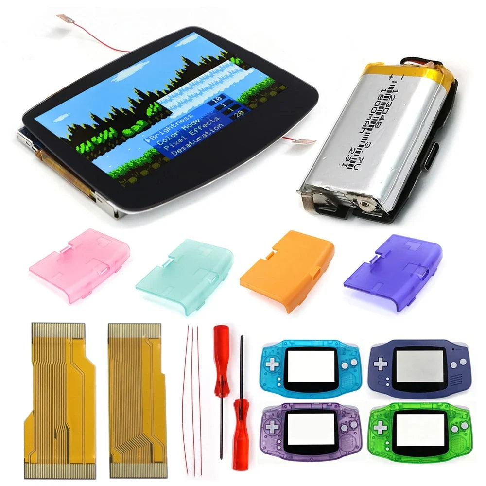 GBA V5 Laminated IPS LCD Kit, 720x480 Backlight Drop-In Screen