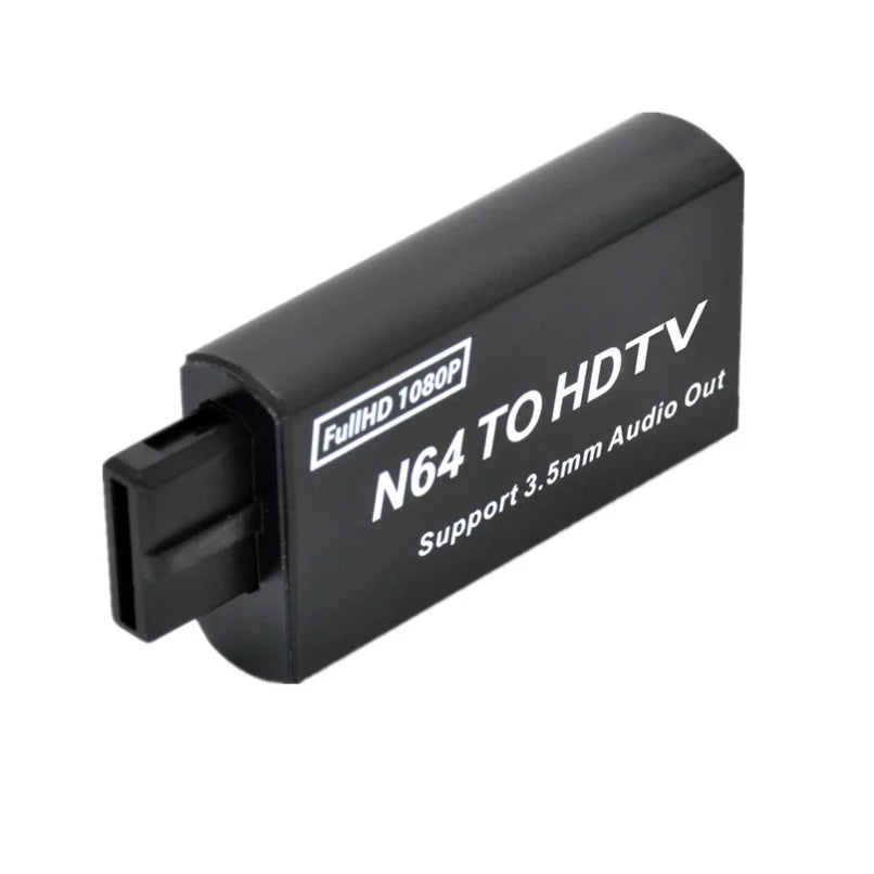 For Game Console N64 to HDMI-compatible Converter Adapter Plug and Play for SNES/NGC/SFC HDMI Adapter with 3.5mm Audio Output