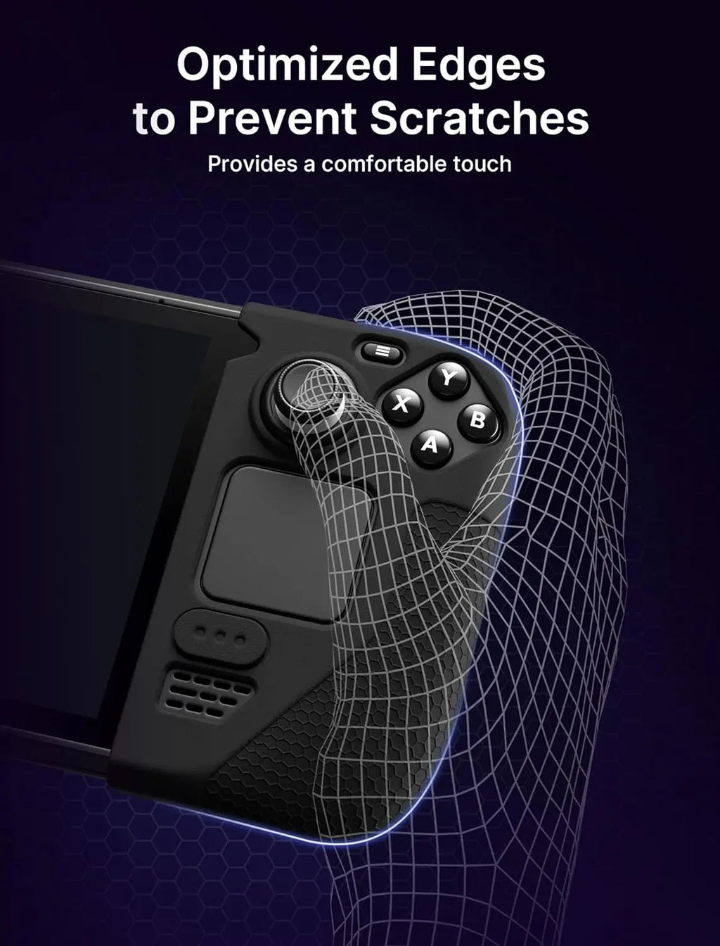 Steam Deck Silicone Grip Case with Left and Right Sleeves