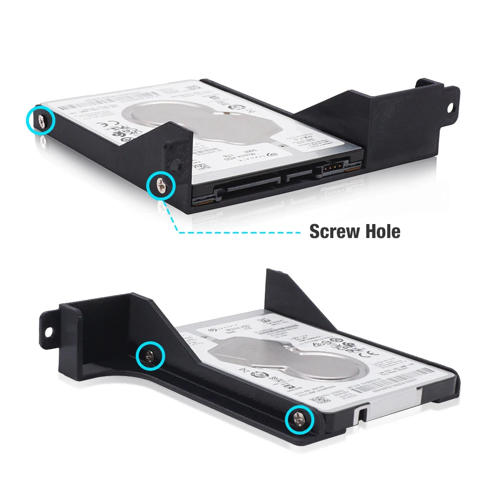 2.5'' Hard Drive Bracket For PS2 SATA  Network Adapter 3D Printed Stand Holder HDD Bracket SSD Stand For PS2 Fat Game Console