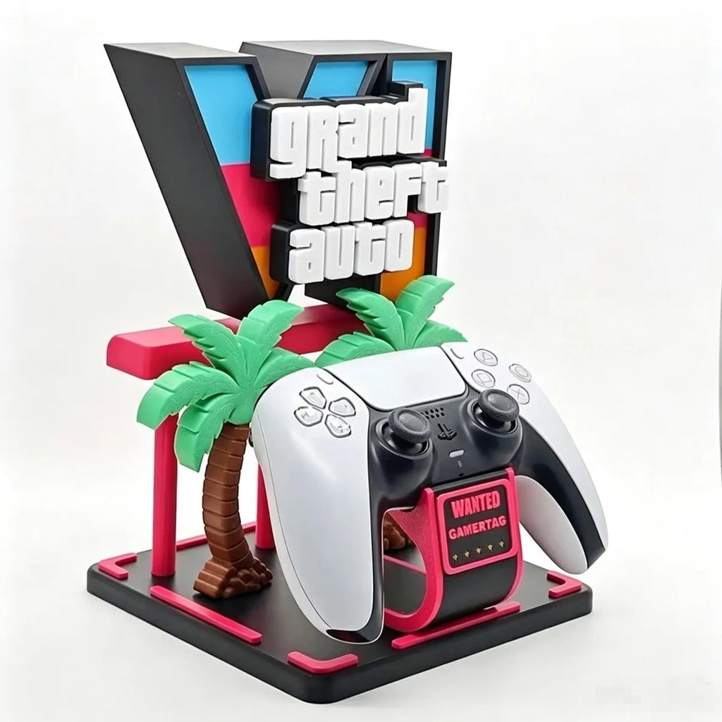 GTA 6 Grand Theft Auto Game Controller Bracket Desktop Ornament Game Peripheral Figure Display Decor For Adult Game Fans Gifts
