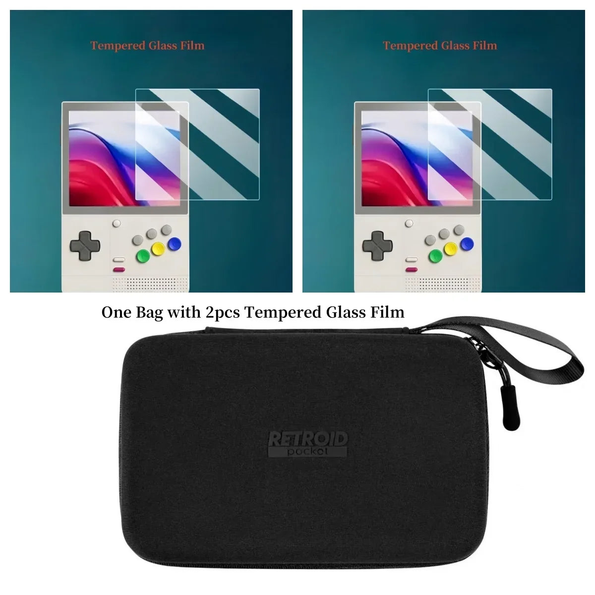 New Offical Retroid Pocket Classic Bag Case Shockproof Handheld Retroid RPC Console Protect Storage Box With Screen Protector