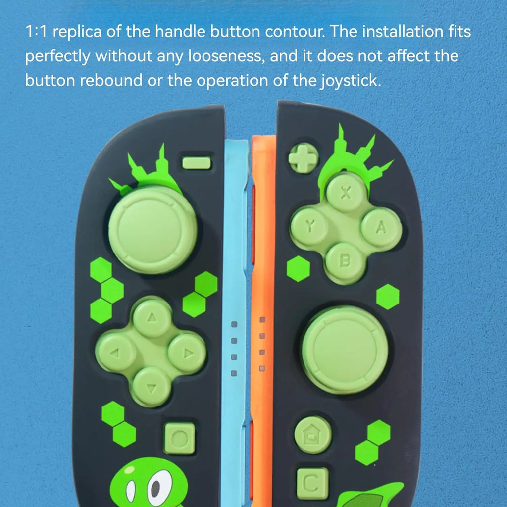 Silicone Gasket Set Compatible with Switch 2, Soft Button Pad Controller Grip Kit, Anti-Slip Joystick Cover for Controller