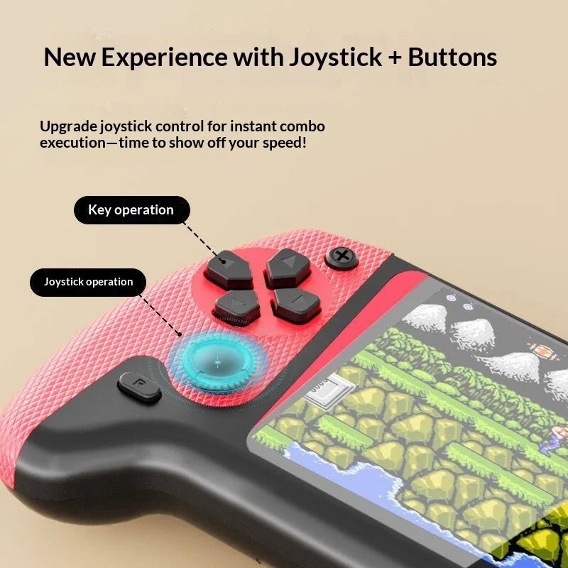 Sup Handheld Game Console Retro Rechargeable Dual Player Three Five Inch Screen 500 Games Support Tv Output Nostalgic For Adults