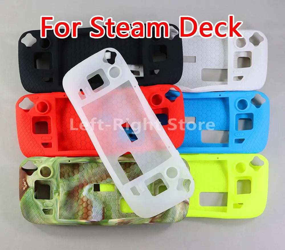 15PCS For Steam Deck Case Shell Controller Soft Silicone Protection Cover Protector Anti-Scratch Shock Proof Frame Game Console