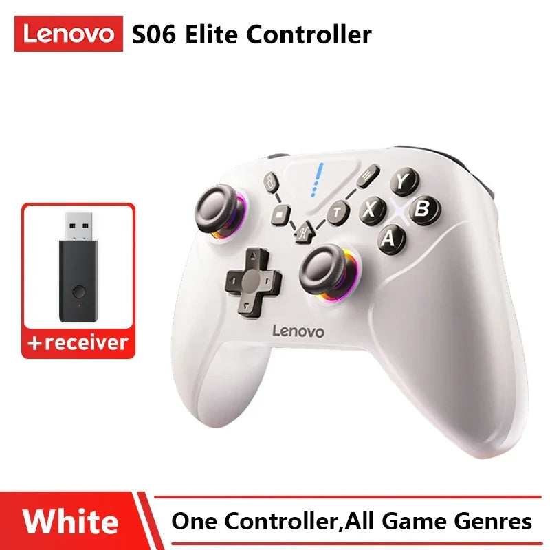 Lenovo S06 Wireless Gamepad with Hall Joysticks & Triggers, 2.4G