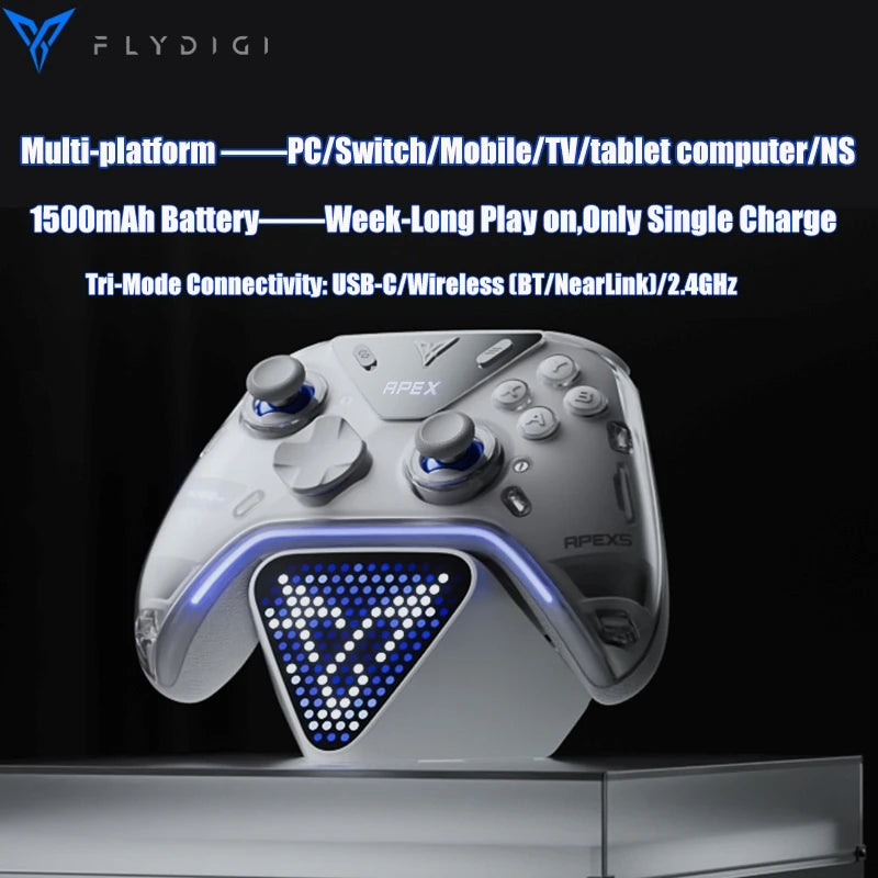 Flydigi Apex 5 Wireless Controller, Hall Effect, for PC & Switch
