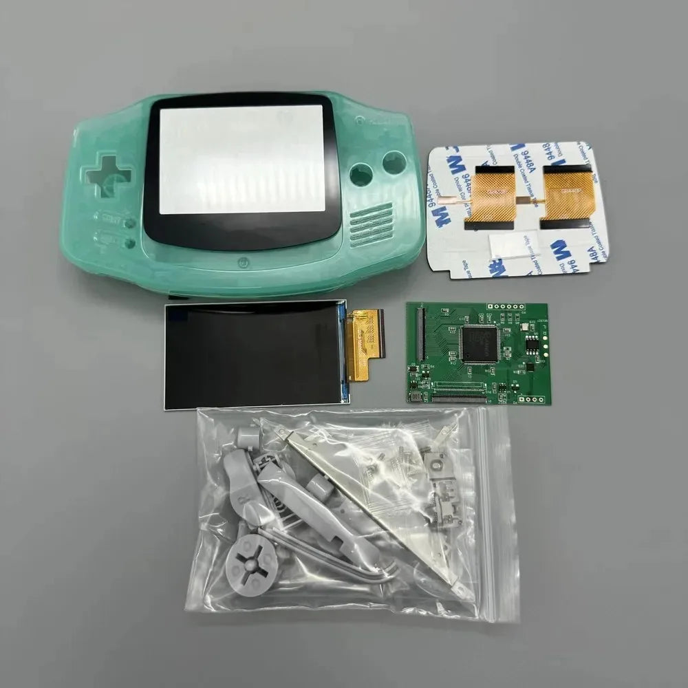GBA 2.9" IPS LCD Kit, High Brightness, No Shell Cutting