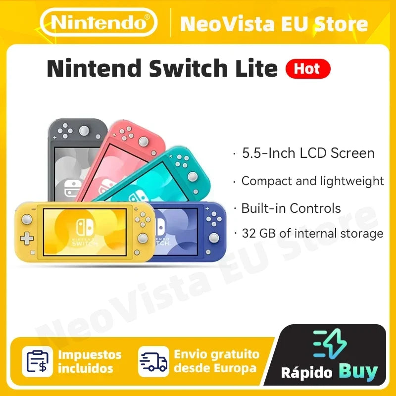 Nintendo Switch Lite Handheld Console 32G, 5.5 Inch Touch Screen