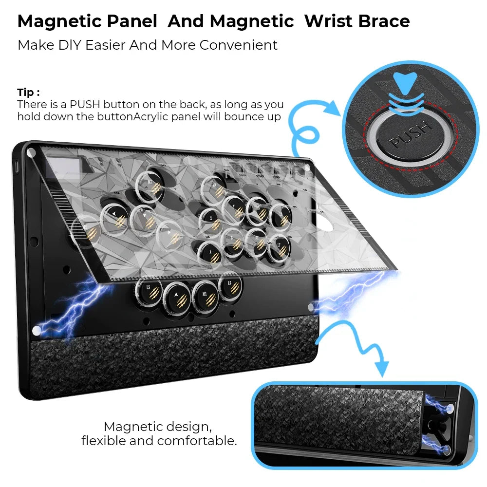 Haute42 C-AT Magnetic Leverless Hitbox Controller for PC/PS4/PS5