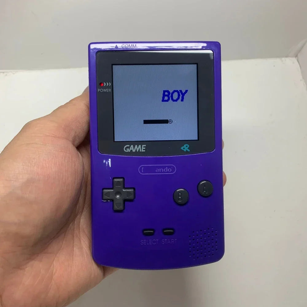GBC Game Boy Color 2.6-Inch IPS LCD Refurbished Console, New Case