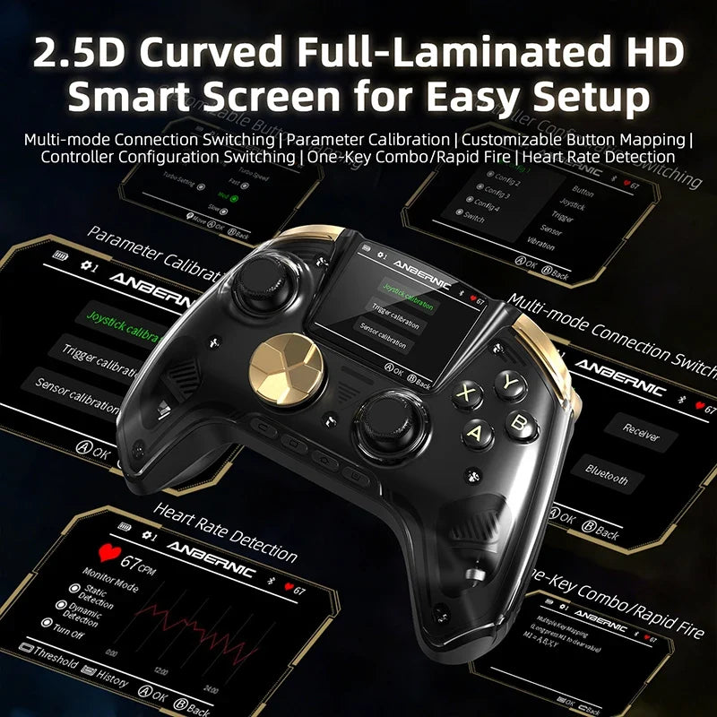 Anbernic RG G01 Hall Effect Wireless Controller for PC & Switch