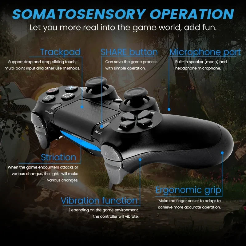 Original PS4 Controller PlayStation DUALSHOCK 4 Wireless Controller for Sony PS4 Gaming Console