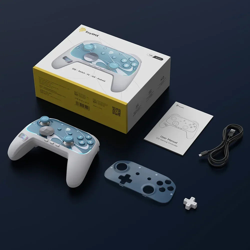 EasySMX S10 Wireless Gamepad TMR Joystick for Switch 2, PC, Phone