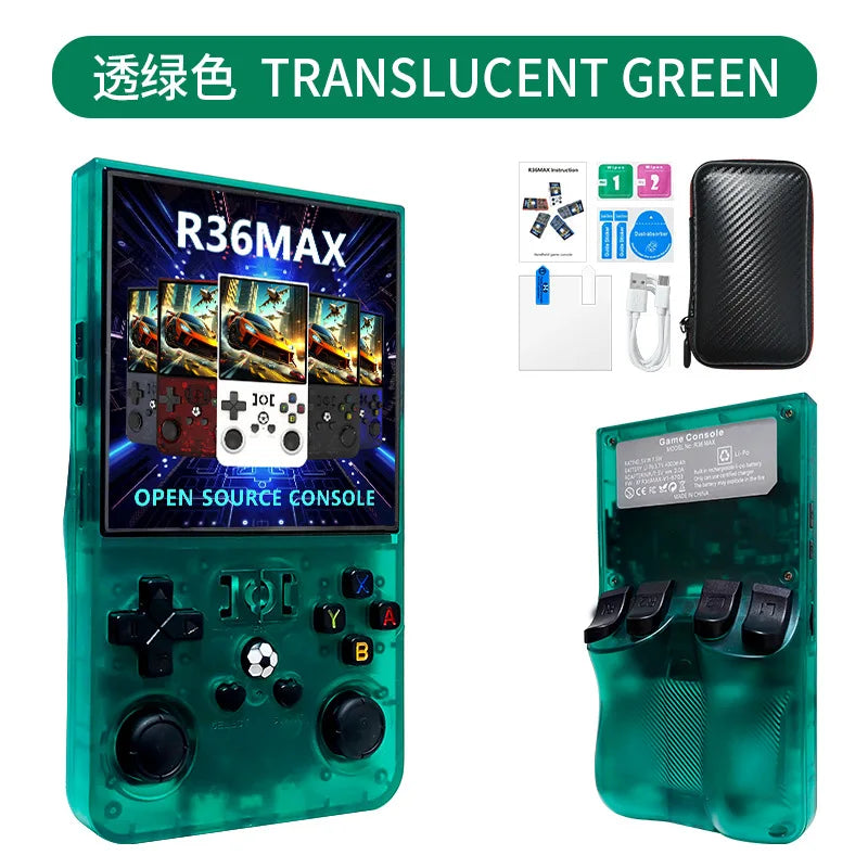 R36 Max Retro Handheld Game Console 4 Inch IPS 18000+ Games