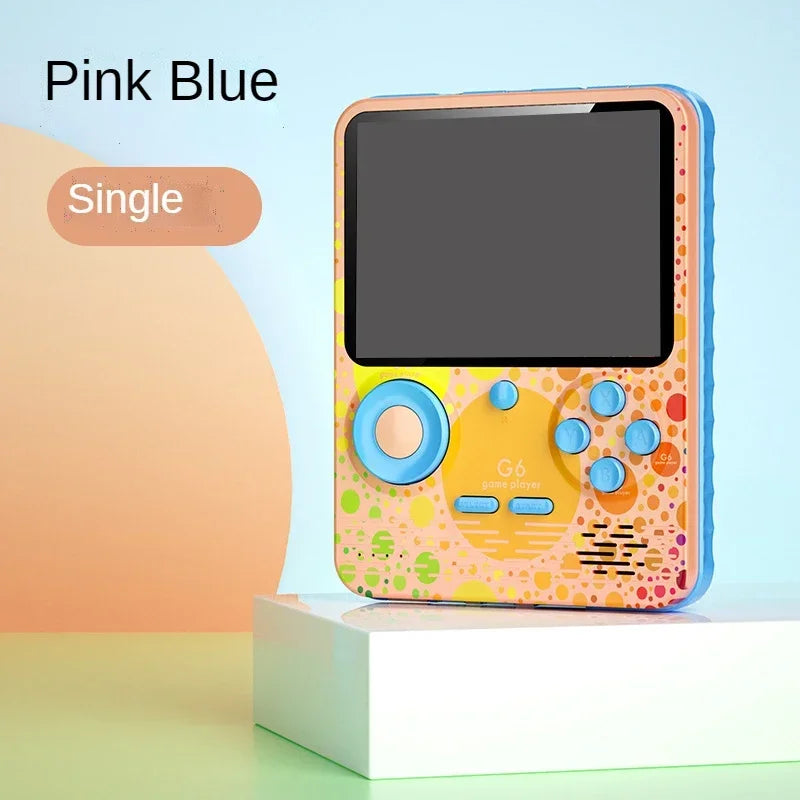 G6 Handheld Game Console, 3.5-inch Screen, 500 Games for Kids