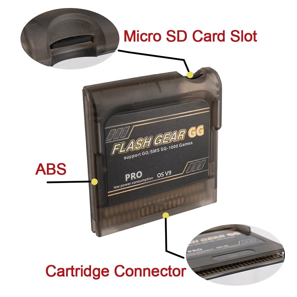 Everdrive Game Gear Flash Cart for Sega Game Gear, Over 500 Games