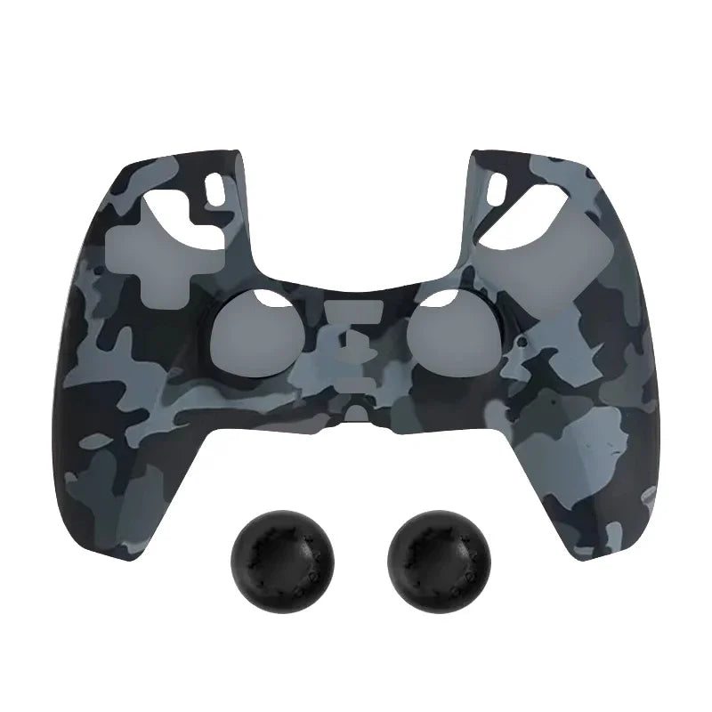 DATA FORG Camouflage Silicone Grip Cover for PS5 Controller, Anti-Slip Protective Skin Game Controller Accessories