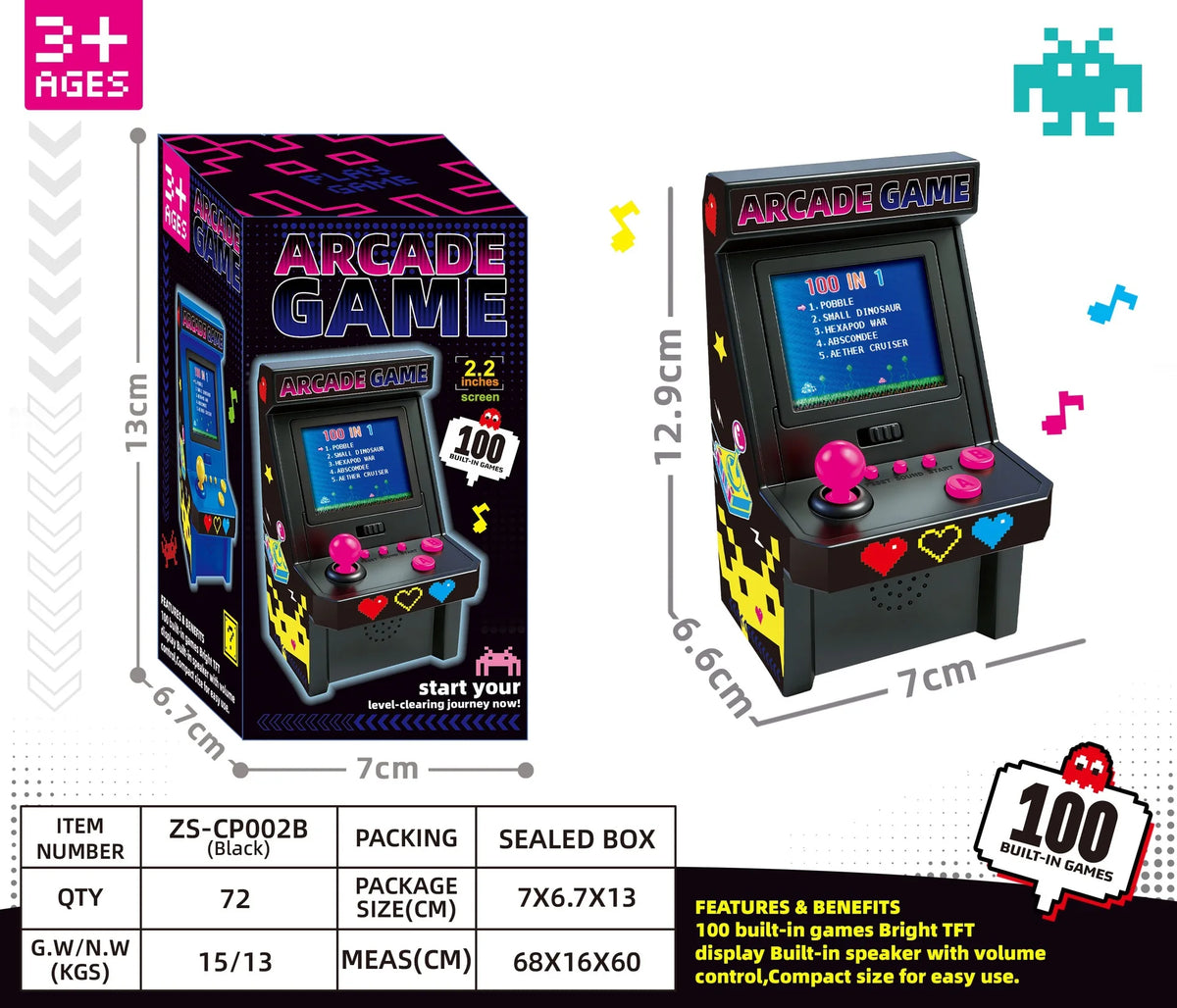 Retroid Style Gamer Mini Pocket Gaming Device 108 In 1 Built‑In Games Color Screen Portable Retro Video Game Player For Adults