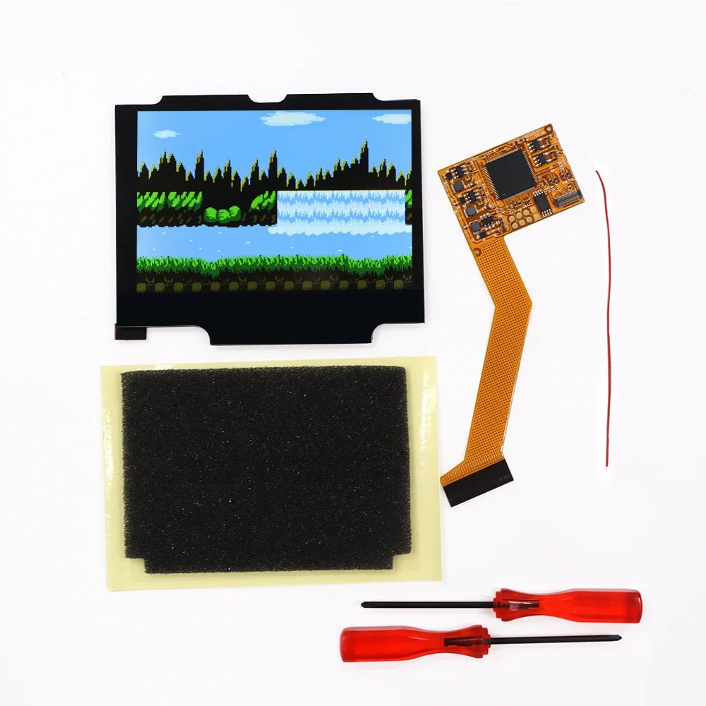 HISPEEDIDO GBA SP IPS V2 LCD Screen Kit, 5 Levels Brightness