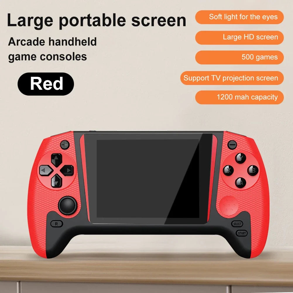 X9 Handheld Game Console 3.5inch LCD Screen Retro Video Game Console Built-in 500 Games 1200mAh Portable Game Player for GBA GBC