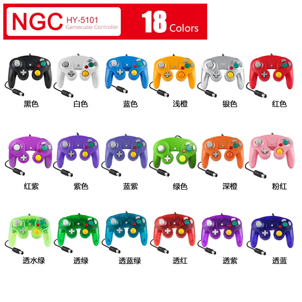 Classic Wired Game Controller Gamepad  NGC Port Joystick Remote for NGC GameCube Consoles Gaming Controller Pad