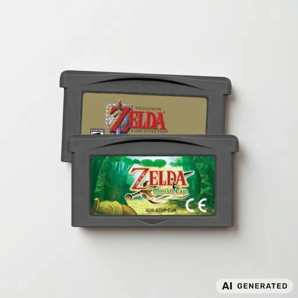 GBA Zelda Cartridge, Four Swords, Minish Cap and More
