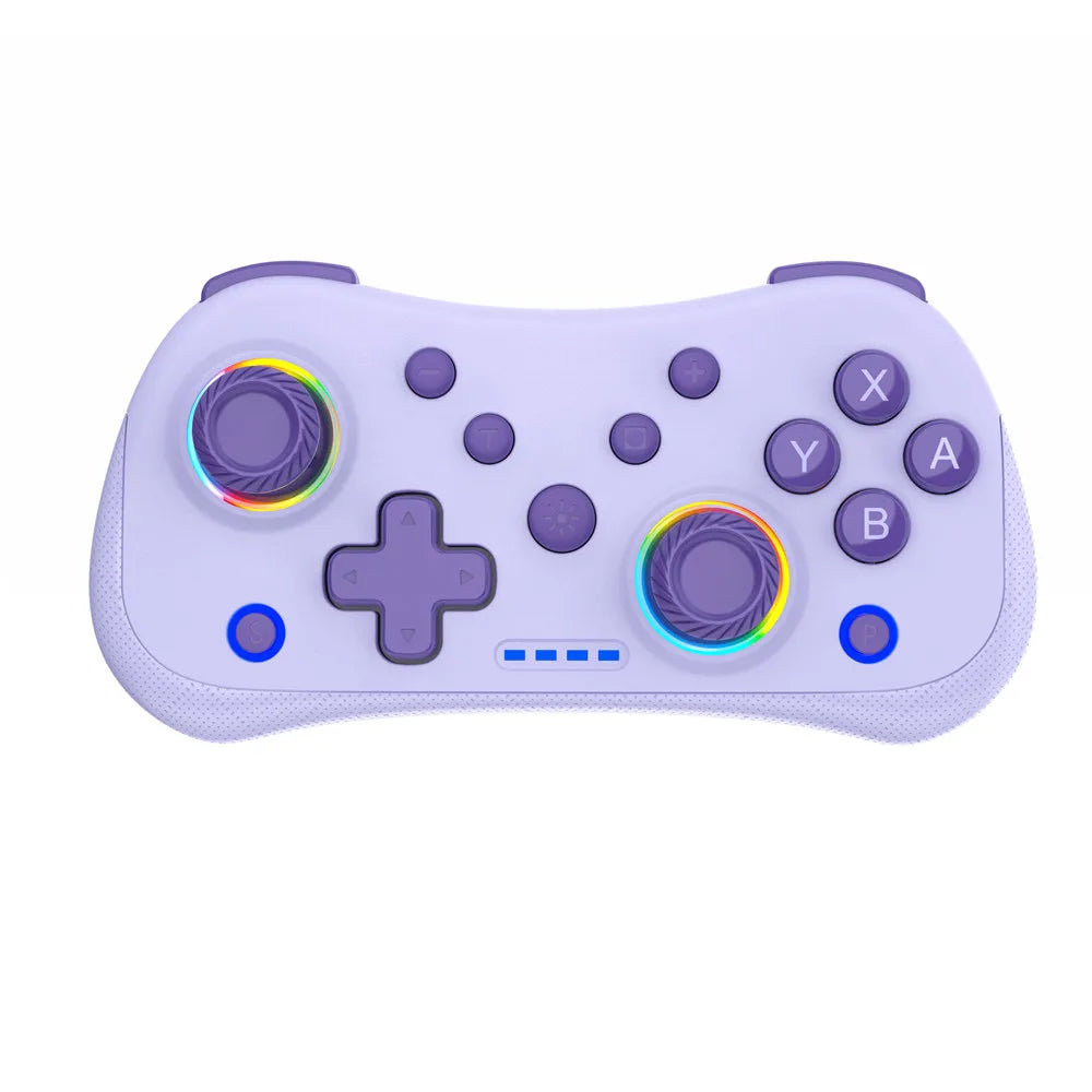STK-7051 Bluetooth5.0 hall wireless mini game controller for Switch Android IOS PC win dual vibration RGB illumination