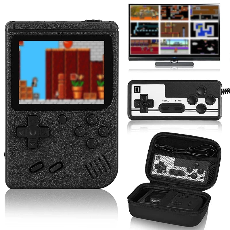 Handheld Game Players Retro Handheld Game Console Built-in 400 FC Games 3.0 Inch LCD Screen Video Game Player Kids Boys Gift