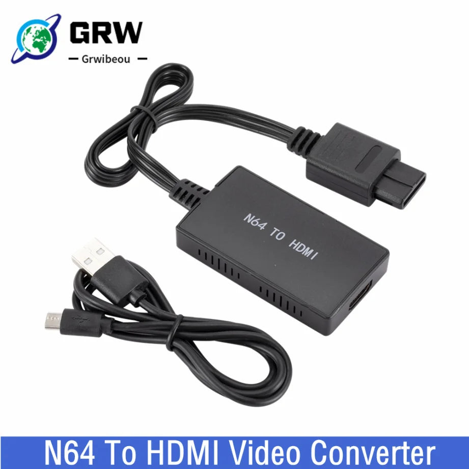 N64 to HDMI Converter for SNES and GameCube, Plug and Play