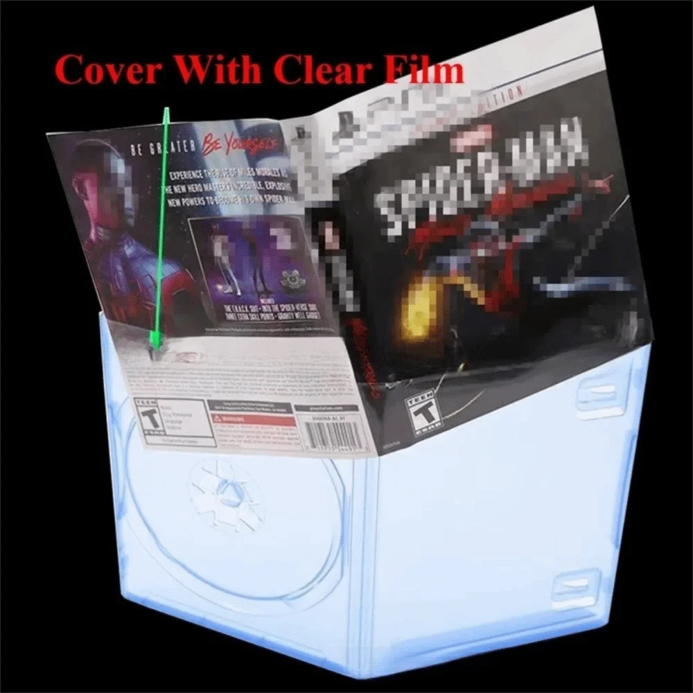 1pcs Plastic CD Game Cover Protective Design Replacement Accessory Game Disk Holder for PS1 PS2 PS3 PS4 PS5 Xbox WII