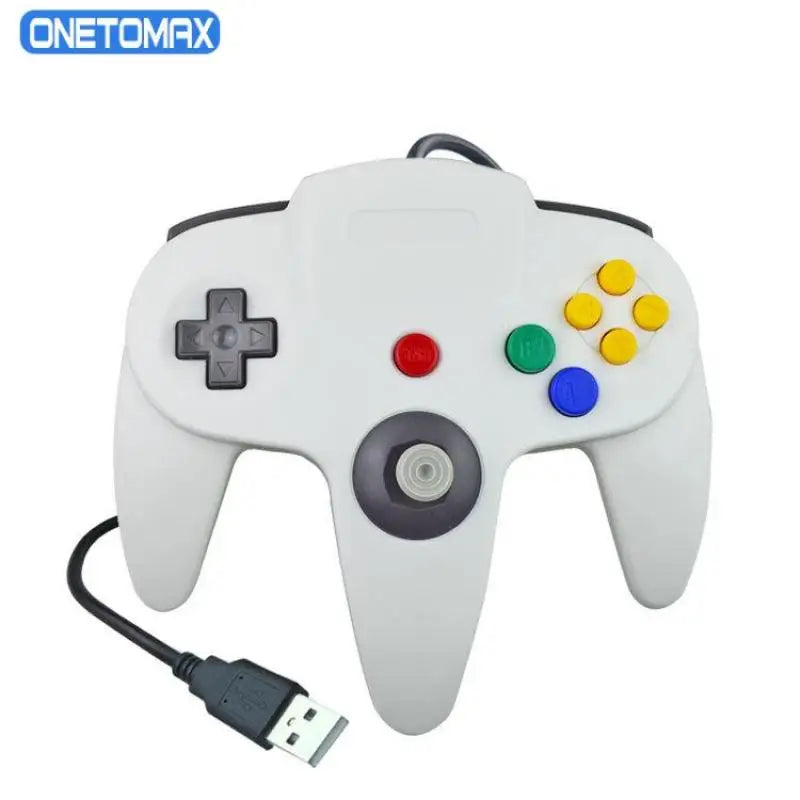 USB Wired N64 Controller Gamepad for PC & Mac, Classic Joystick