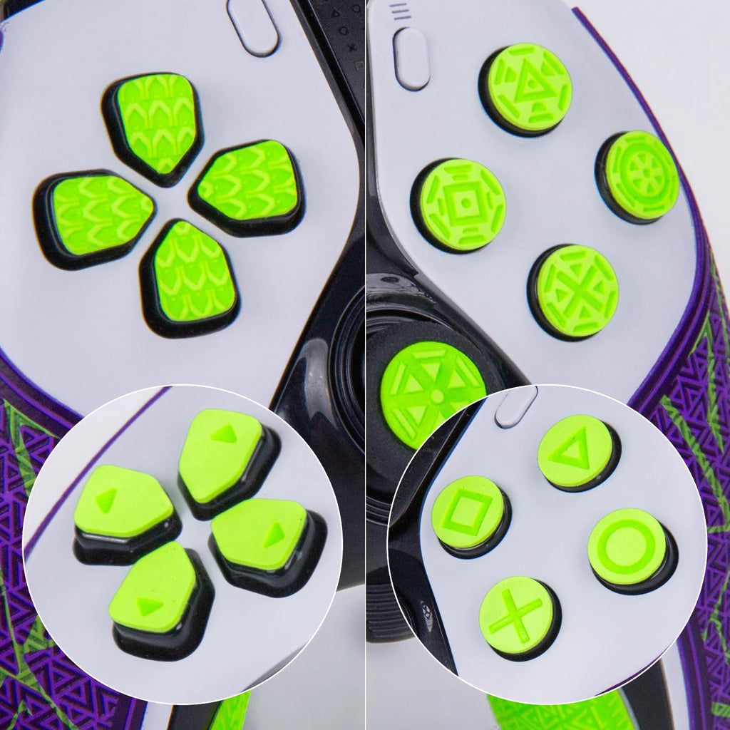 TALONGAMES Controller Grip Tapes Compatible with PS5 DualSense Edge,ELITE Version Color Anti Slip Tape,Multi-Texture Skin Kit