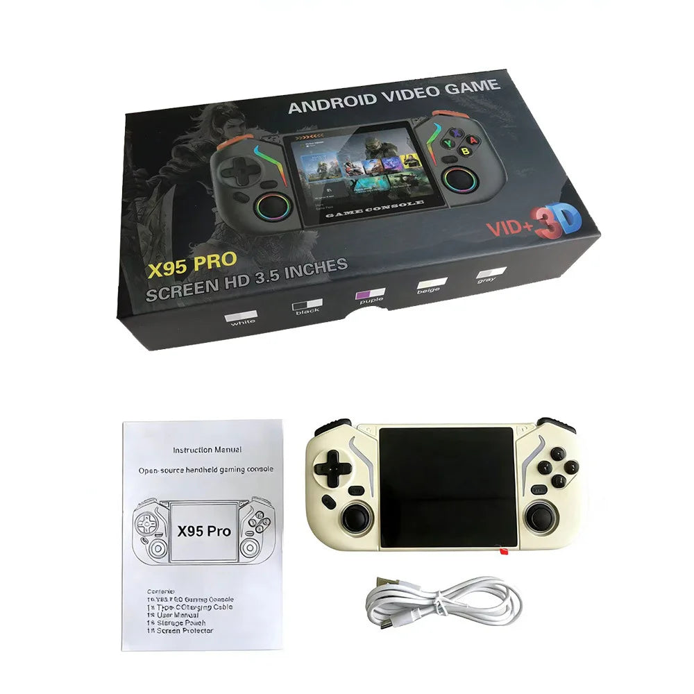 Handheld Gaming Consoles X95 Pro Open Source Android Dual System Dual Joystick Retro Portable Video Game Player For Adults Use