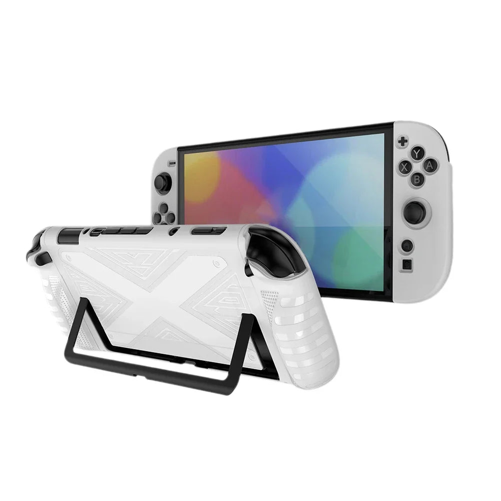 TPU Case for Switch 2 Console Ergonomic Handle Grip Cover Shockproof Protective Case Anti-Scratch Game Accessories