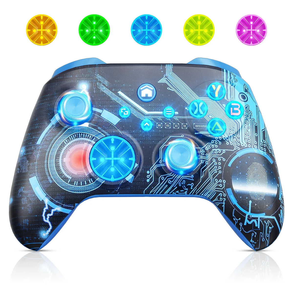 Wireless Joysticks For Xbox One/Xbox One S/X/Xbox Series X/S/Pc Gamepad With Turbo Function/6-Axis/RGB Controller