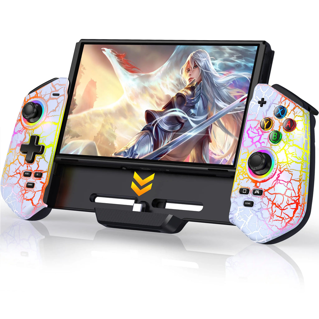 JC302 Switch Controller Wireless Switch Pro Controller Handheld with Hall Effect Sticks Large Handle Controller for Switch/OLED