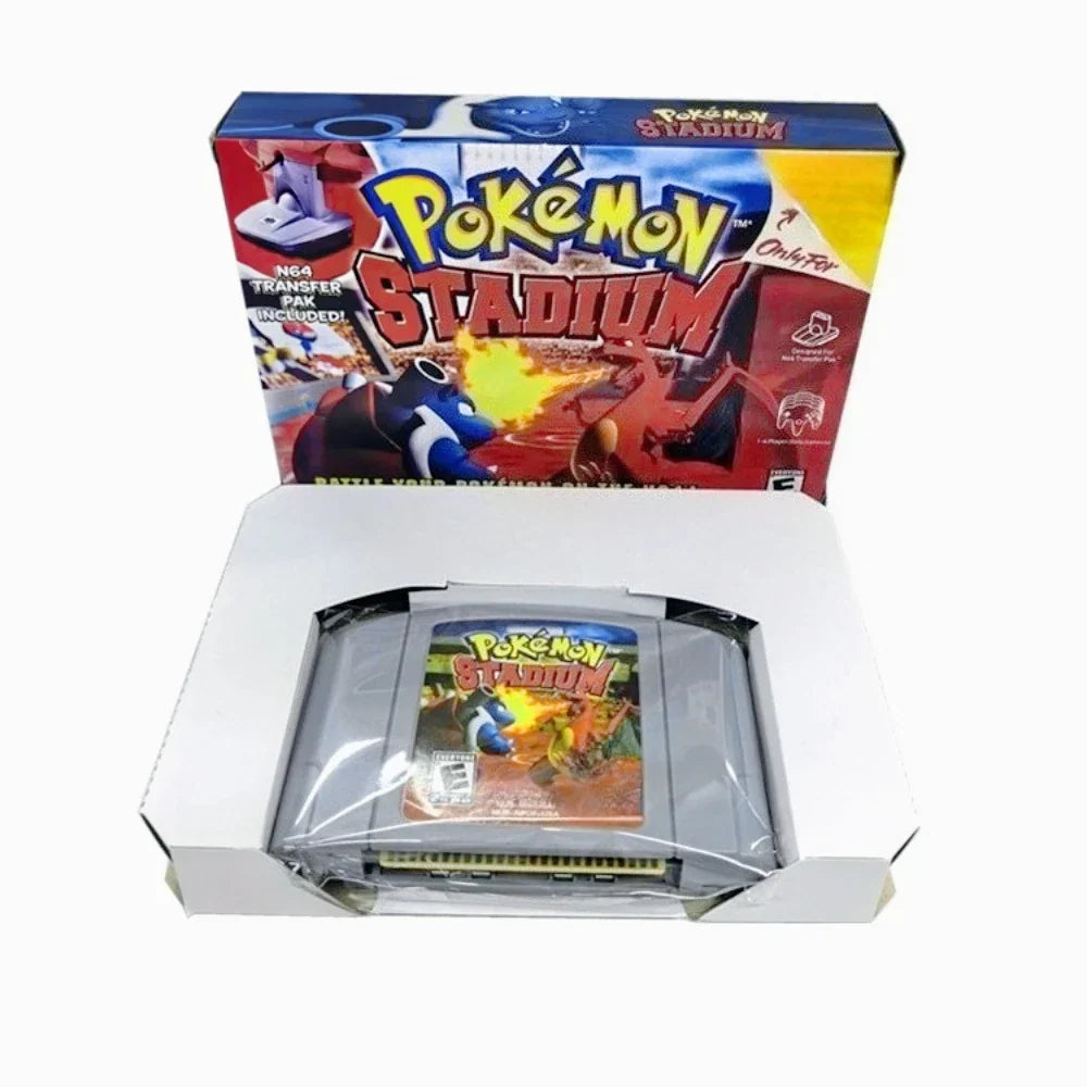 Pokémon Stadium 1 or 2 N64 Cartridge, US NTSC English Version