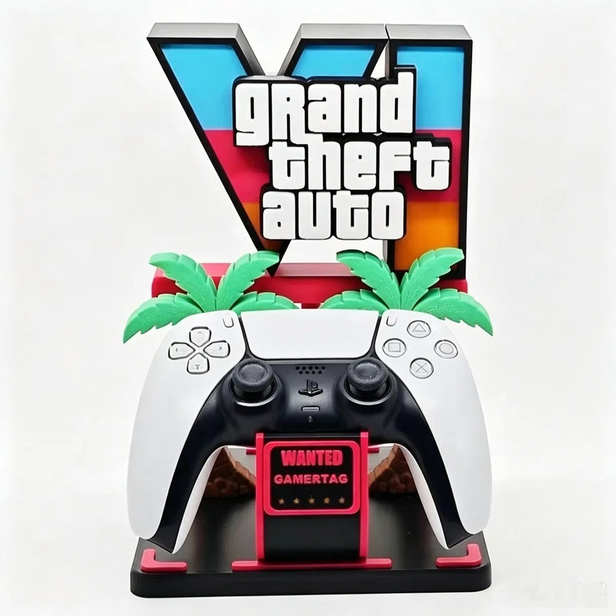 GTA 6 Grand Theft Auto Game Controller Bracket Desktop Ornament Game Peripheral Figure Display Decor For Adult Game Fans Gifts