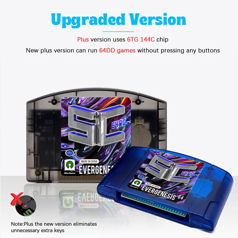 SC64 Open Source N64 Flash Cart, 5000 in 1, 64DD Support
