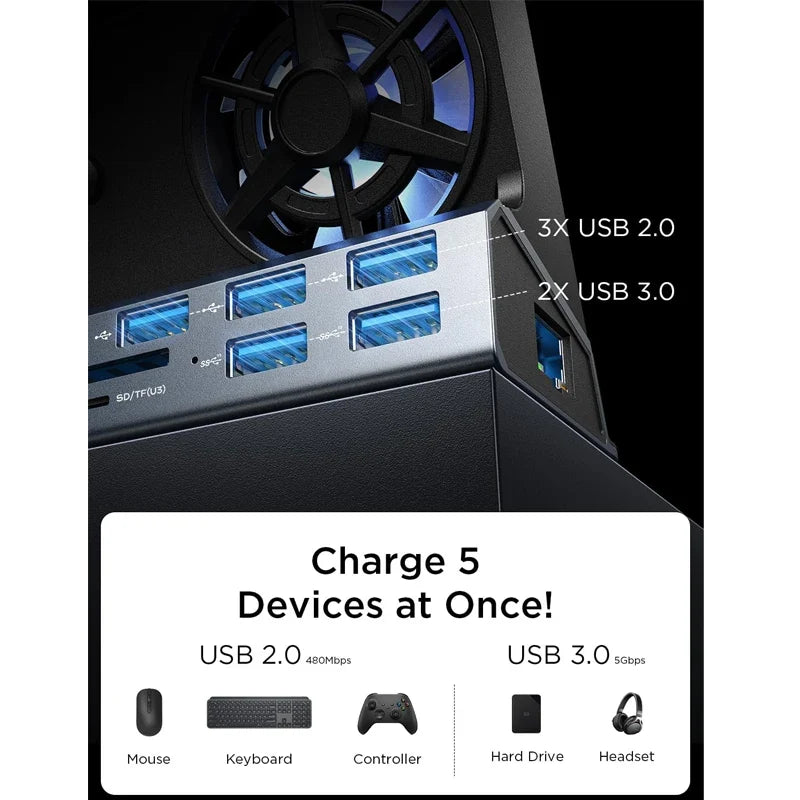 13-in-1 Docking Station for Steam Deck OLED, ROG Ally, Legion Go