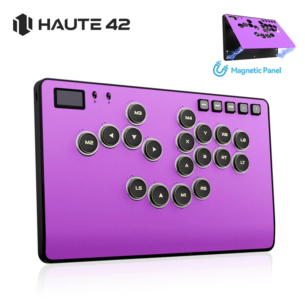 Haute42 C-AT Aluminum Alloy Magnetic Hitbox Leverless Controller Stickless Fightstick for PC/PS4/PS5 Stickless Hitbox Keyboard