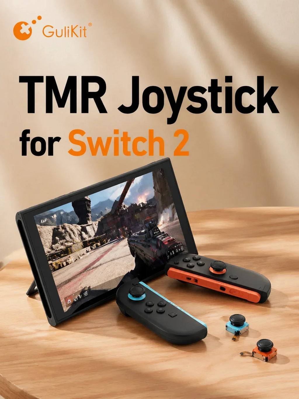 GuliKit TMR Joystick for JoyCon 2 No Drifting Stick for Nintendo Switch 2 Model Game Console Repair Replacement
