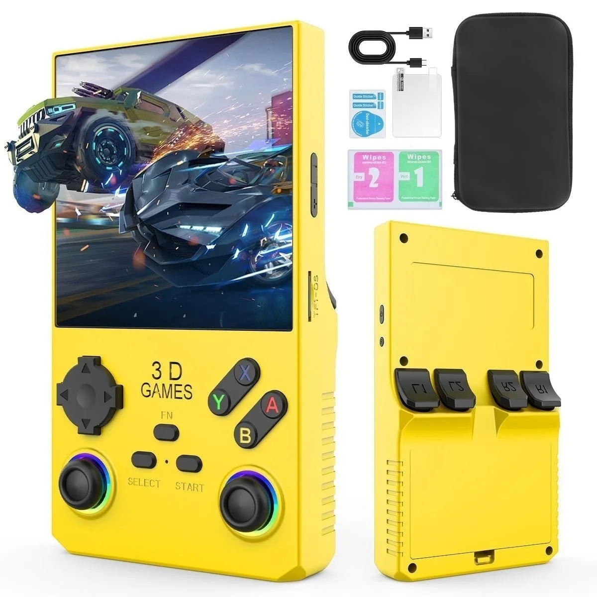 POWKIDDY V40 Retro Handheld Game Console 3.5/4-Inch IPS