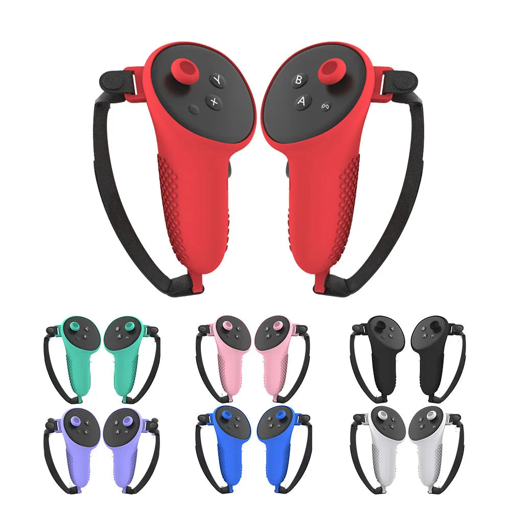 Silicone Protective Case For Meta Quest 3 VR Touch Controller Silicone Cover Skin Handle Grip VR Accessories