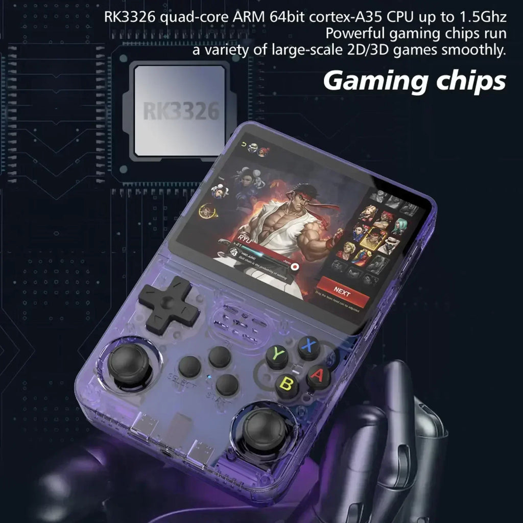 R36S Retro Handheld Game Console 3.5-Inch IPS ArkOS 64G/128G/256G