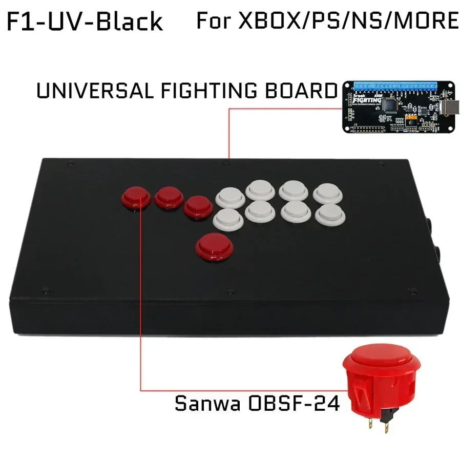 FightBox Fighting Board UP5 Hitbox Fight Stick for PS5/PS4/PC