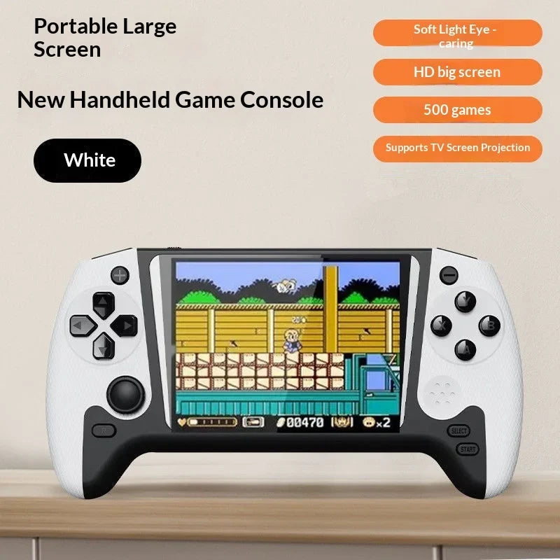 Sup Handheld Game Console Retro Rechargeable Dual Player Three Five Inch Screen 500 Games Support Tv Output Nostalgic For Adults