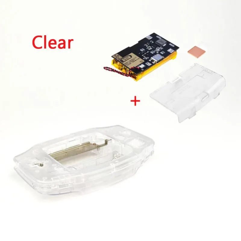 1800mAh Lithium Battery for GBA IPS V3 LCD Kits with Shell Cover