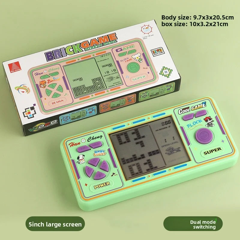 Large-Screen Russian Tetris Game Console - Classic, Nostalgic, And Retro Gift